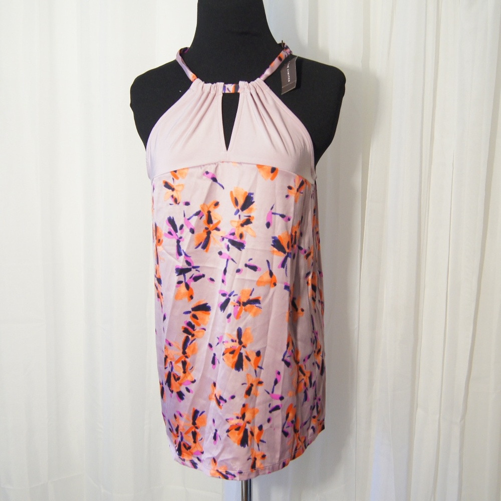 ☀ TheLimited Pink Orange Purple Floral Top